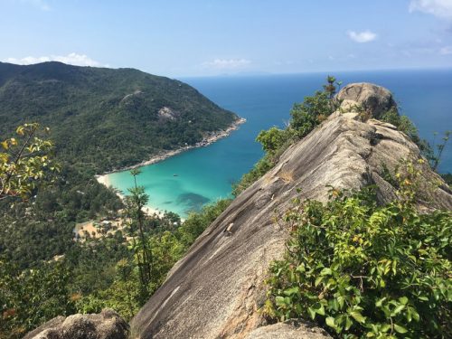 overview of island mountains